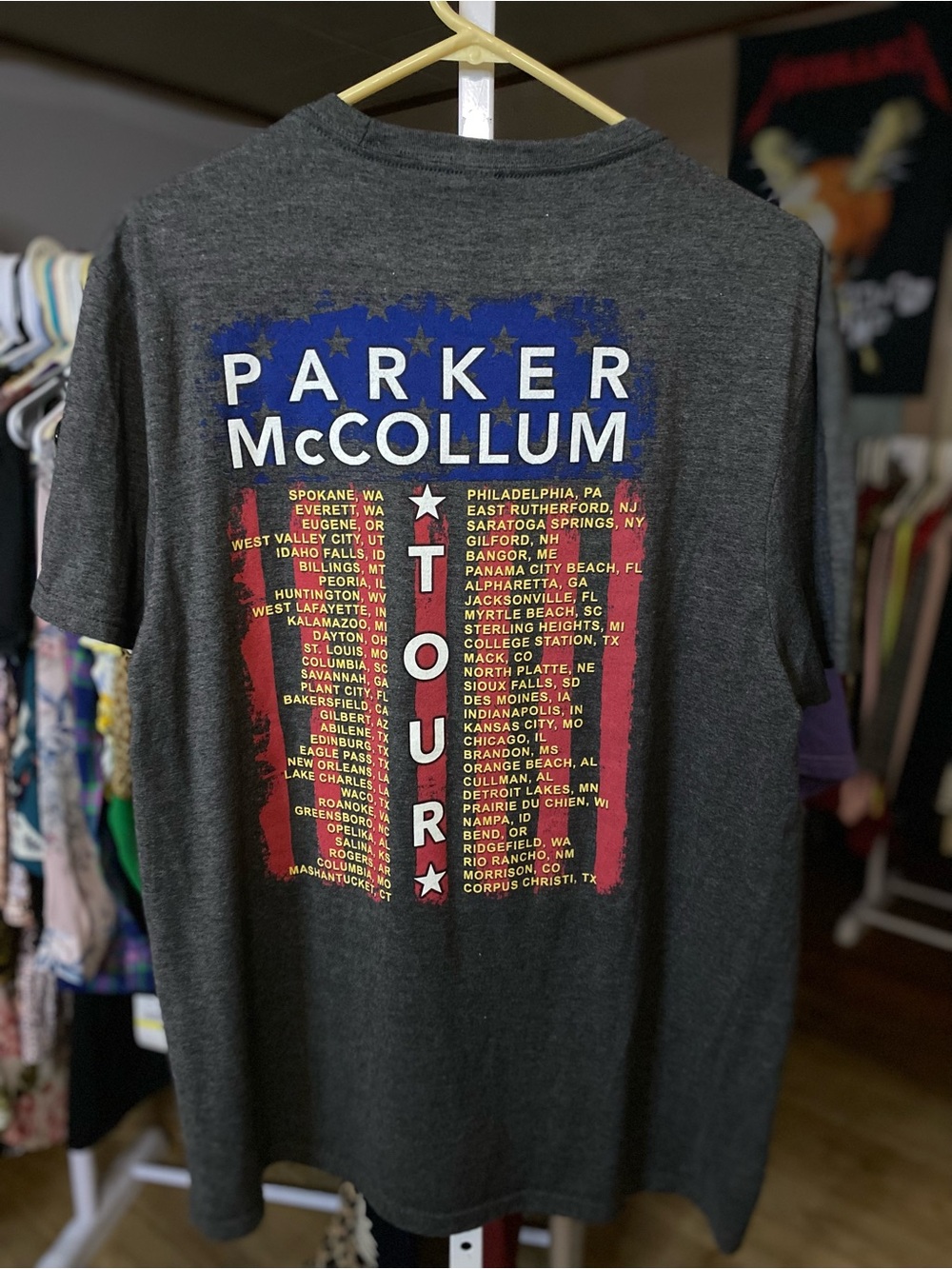 Parker McCollum Tour Tee with Red, White & Blue Graphic